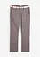 Pantalon chino droit avec taille élastique et ceinture, regular, bonprix