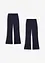Pantalon évasée en coton extensible avec fentes sur les côtés, bonprix