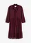 Robe en jersey mesh à col lavallière, bonprix