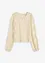 T-shirt court en dentelle extensible, bonprix