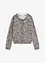 Gilet en fine maille à motif léopard, bonprix