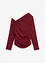 T-shirt asymétrique en crêpe texturé, bonprix