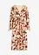 Robe midi imprimée avec lurex, bonprix