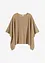 Poncho court en laine, bonprix