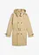 Trench-coat déperlant avec capuche amovible, bonprix