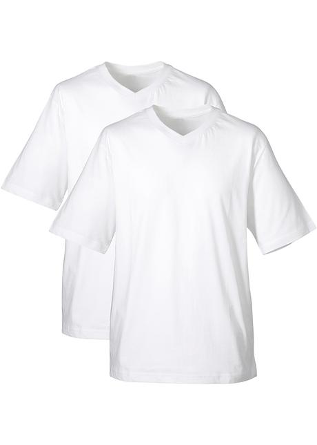2 Homme T De Blancblanc Bonprix Col Lot Collection V Shirts Bpc SI5Aw4w1q