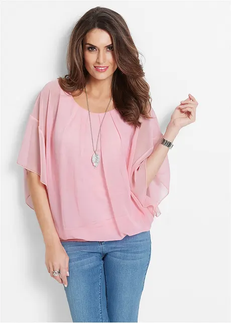 Tunique en crêpe avec doublure top, bonprix