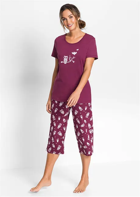 Pyjama avec corsaire et t-shirt, bonprix