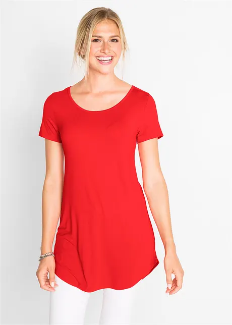 T-shirt long en viscose douce, bonprix