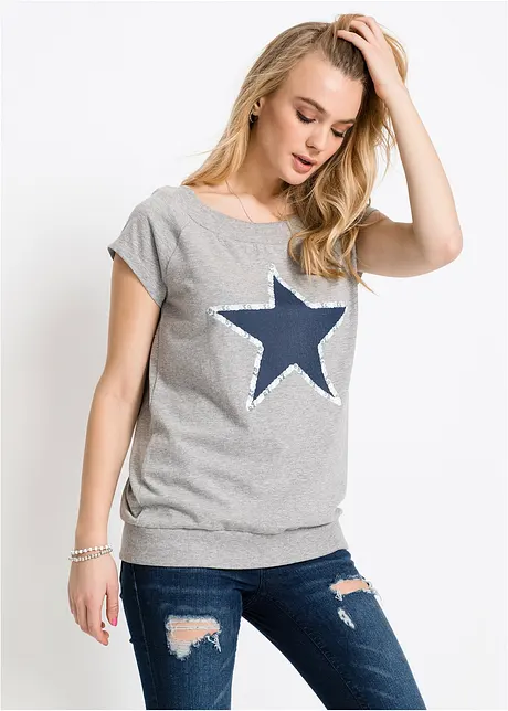 T-shirt à étoile, bonprix