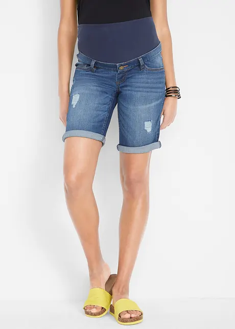 Bermuda en jean de grossesse, Regular, bonprix