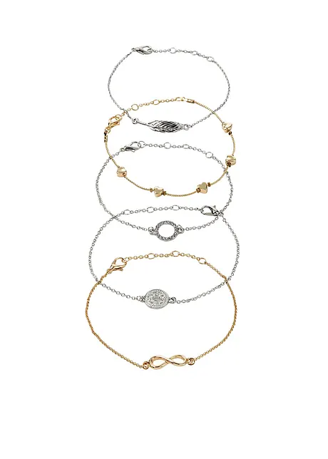 Set de bracelets (Ens. 5 pces.), bonprix