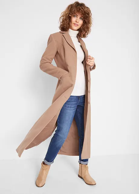 Manteau long aspect laine, bonprix