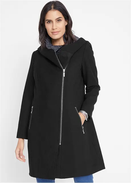 Veste longue avec zip asymétrique, bonprix