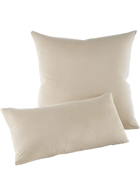 Lot de 2 housses de coussin en jersey, bonprix