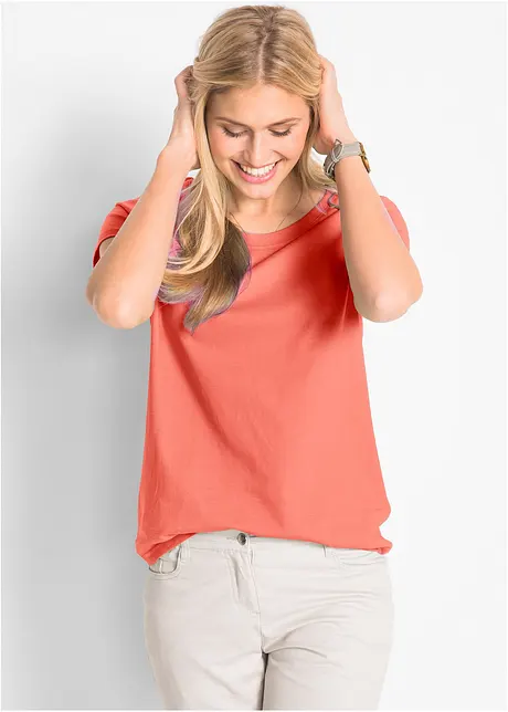 Lot de 5 T-shirts col rond, bonprix