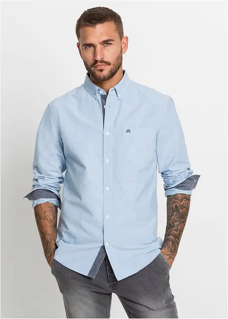 Chemise manches longues Oxford, bonprix