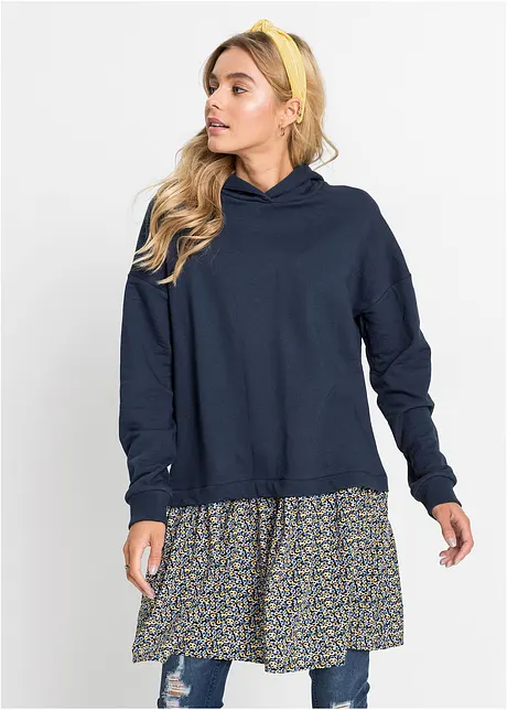 Robe sweat style 2 en 1, bonprix