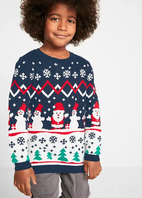 Pull de Noël enfant en coton, bonprix