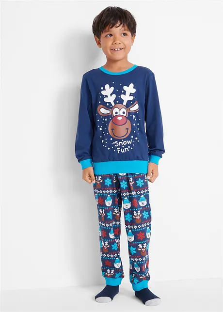 Pyjama de Noël enfant en coton (ens. 2 pces.), bonprix