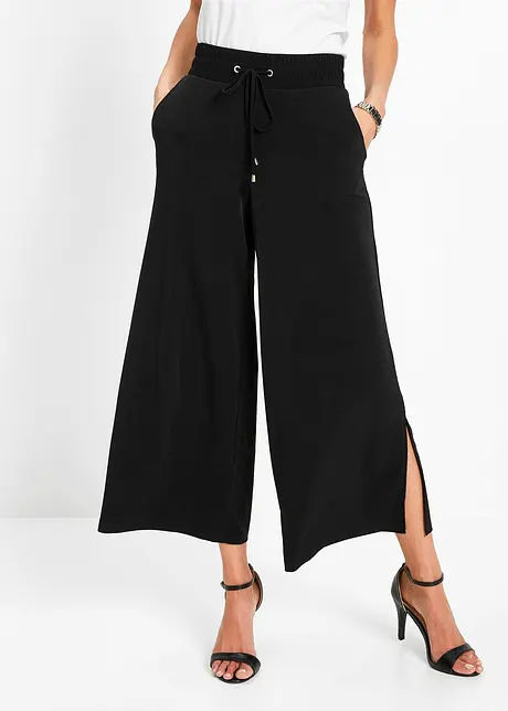 Pantalon en jersey à taille élastiquée, bonprix
