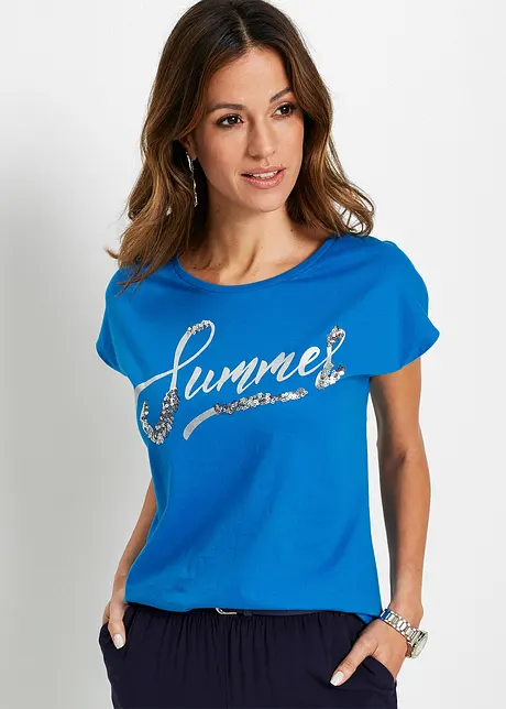 T-shirt avec sequins, bonprix