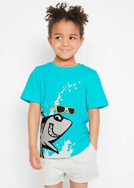 Lot de 2 T-shirts garçon en coton, bonprix