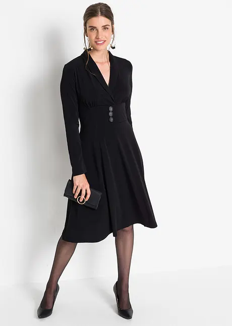 Robe en jersey à boutons, bonprix