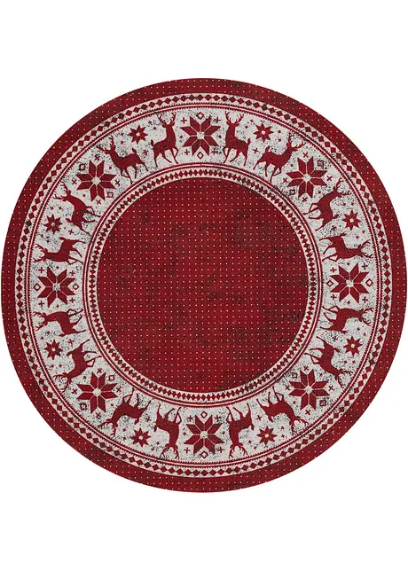 Tapis rond avec motif de Noël, bonprix