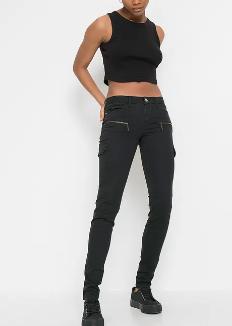 Pantalon cargo en coton extensible, bonprix