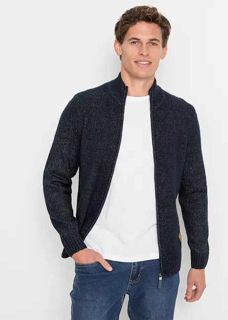 Veste en maille à col montant, bonprix