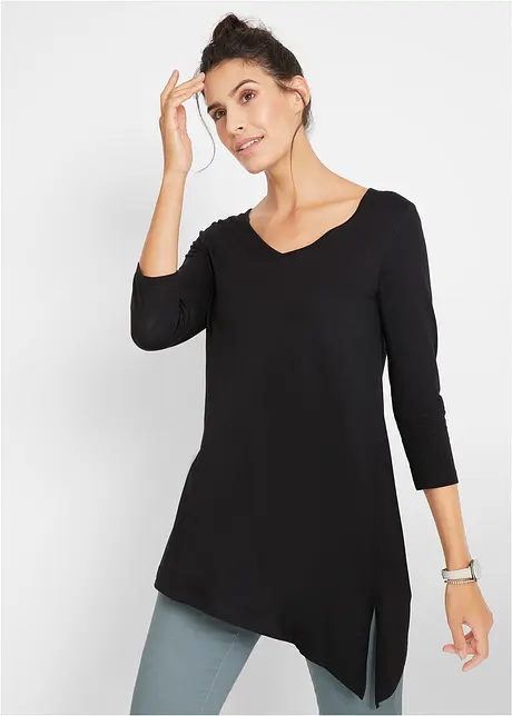 T-shirt long asymétrique, bonprix