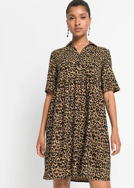 Robe en viscose avec un col chemise, bonprix