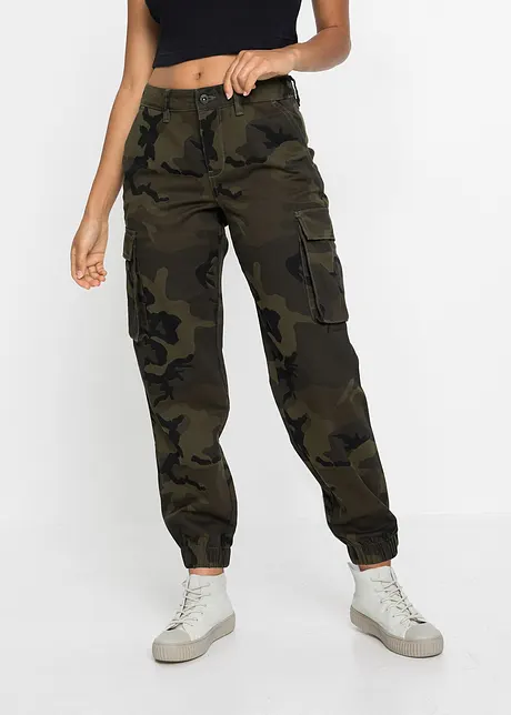 Pantalon cargo avec imprimé camouflage, bonprix