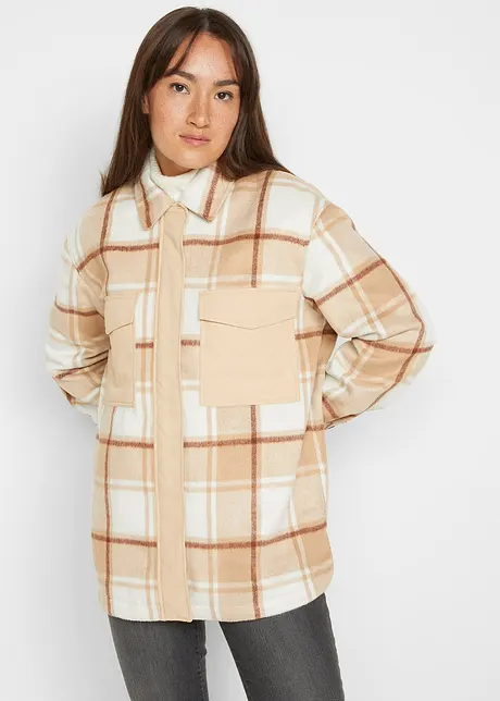 Shacket, veste de mi-saison en mélange de matières, John Baner JEANSWEAR