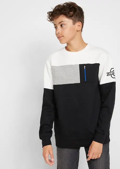 Sweat color block garçon, bonprix