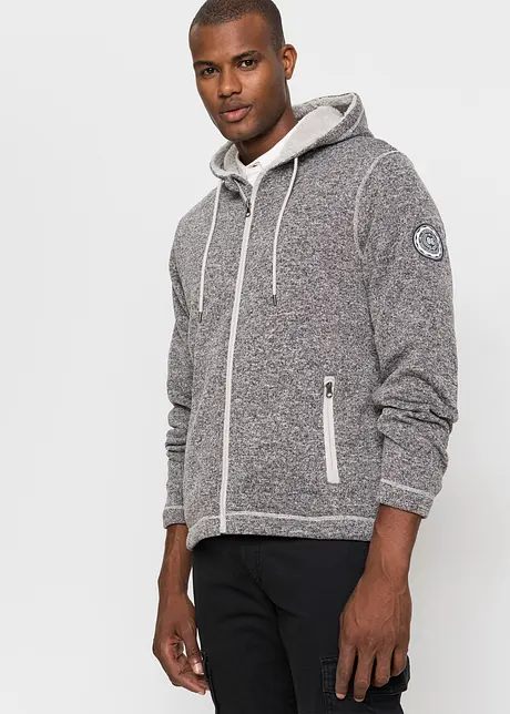 Gilet en maille polaire avec doublure peluche, bonprix