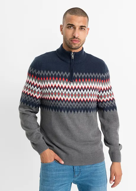 Pull norvégien avec col camionneur, bpc bonprix collection