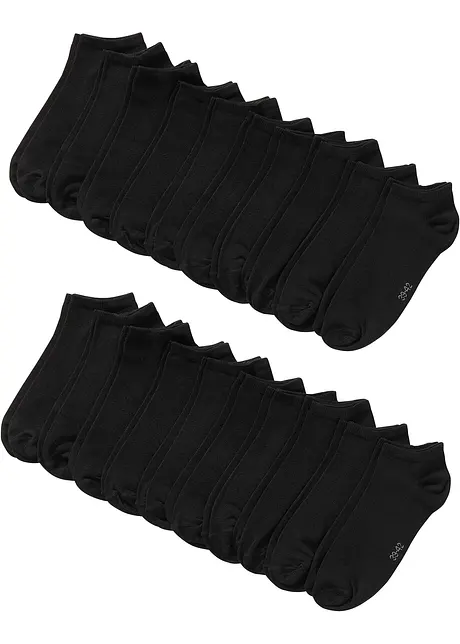 Lot de 20 paires de chaussettes basses, bonprix