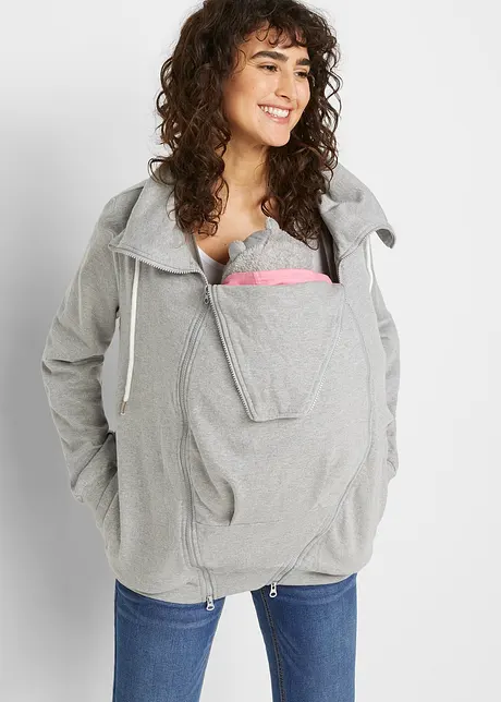 Veste sweat-shirt de grossesse et de portage, bonprix