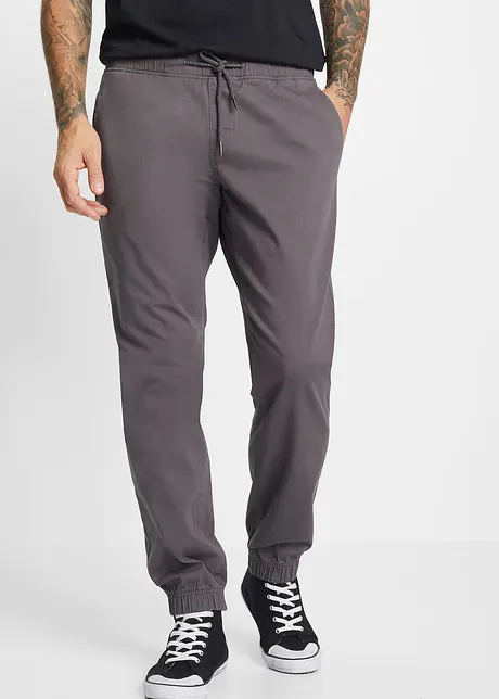 Pantalon chino taille élastiquée Loose Fit, jambes droites, bonprix