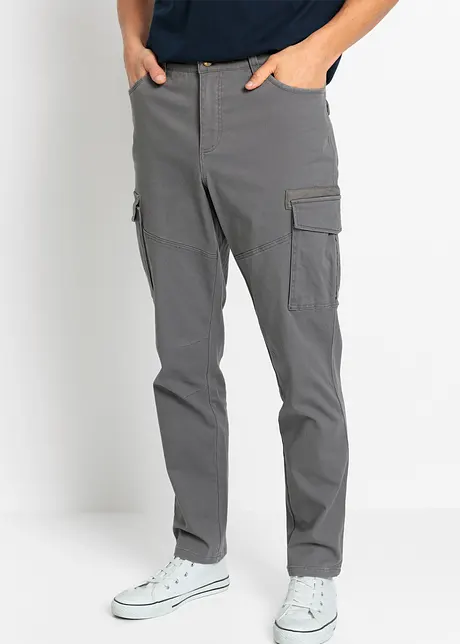 Pantalon cargo extensible Slim Fit, Straight, bonprix