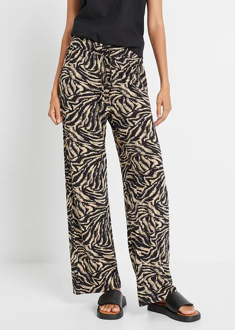 Pantalon fluide en jersey viscose, bonprix