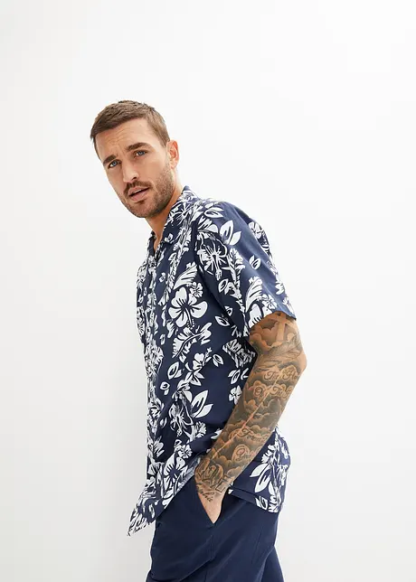 Chemise manches courtes hawaïenne 100% coton, bonprix