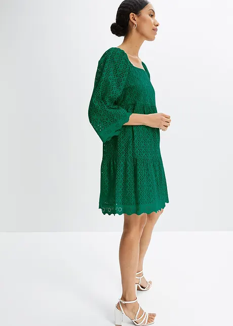 Robe à broderie ajourée, bonprix