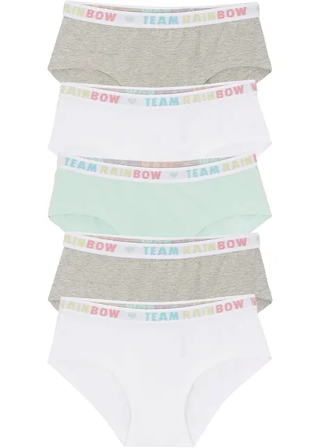 Lot de 5 culottes fille, bonprix