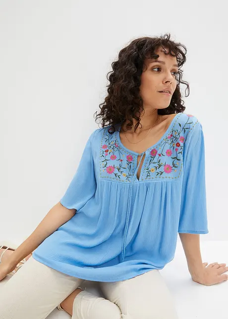 Tunique en viscose effet froissé, bonprix