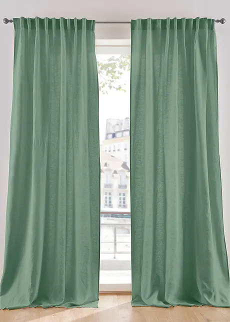 Rideau en lin et coton (1 pce), bonprix