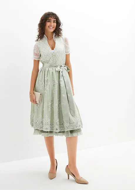 Dirndl avec jacquard et broderie (ens. 2 pces), bonprix