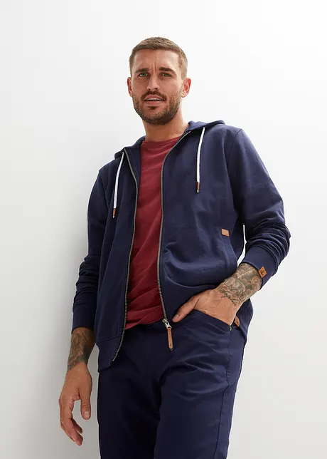 Sweat zippé à capuche, bonprix